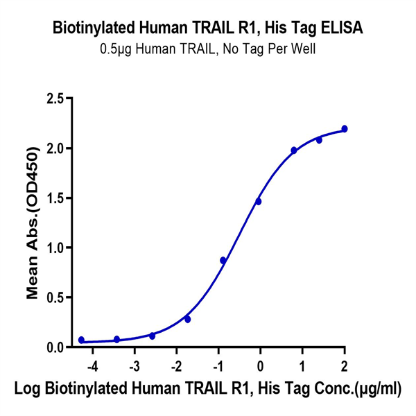 Biotinylated Human TRAIL R1/DR4/TNFRSF10A Protein (TRL-HM4R1B)
